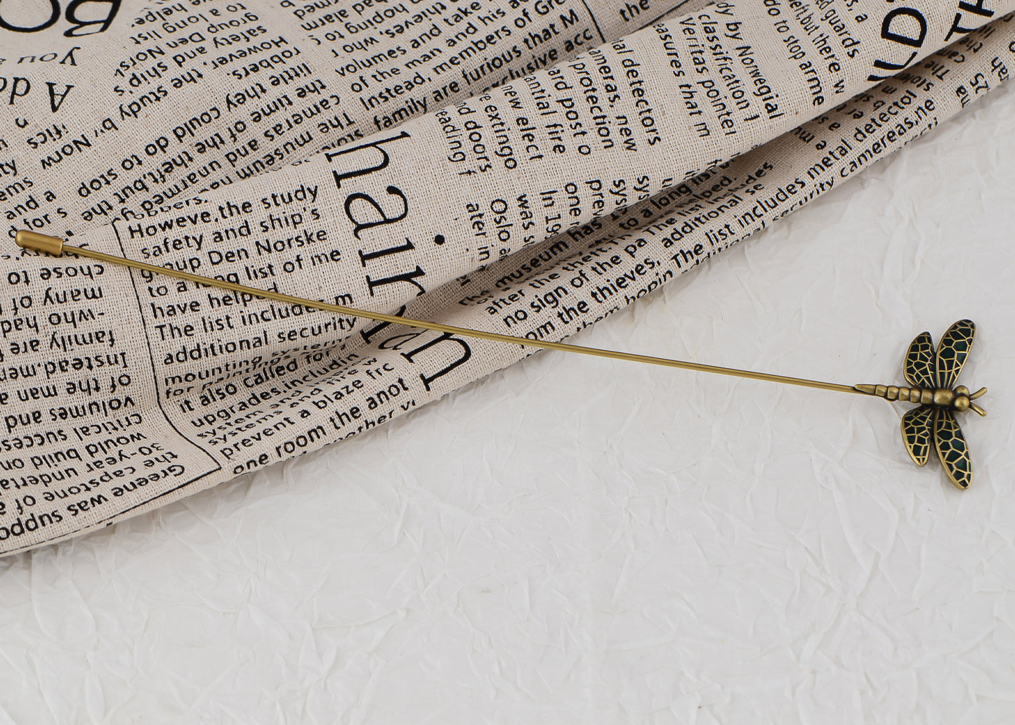 Alilang Vintage Gold Tone Star Bat Butterfly Shaped Hat Pin Textured Embossed Design