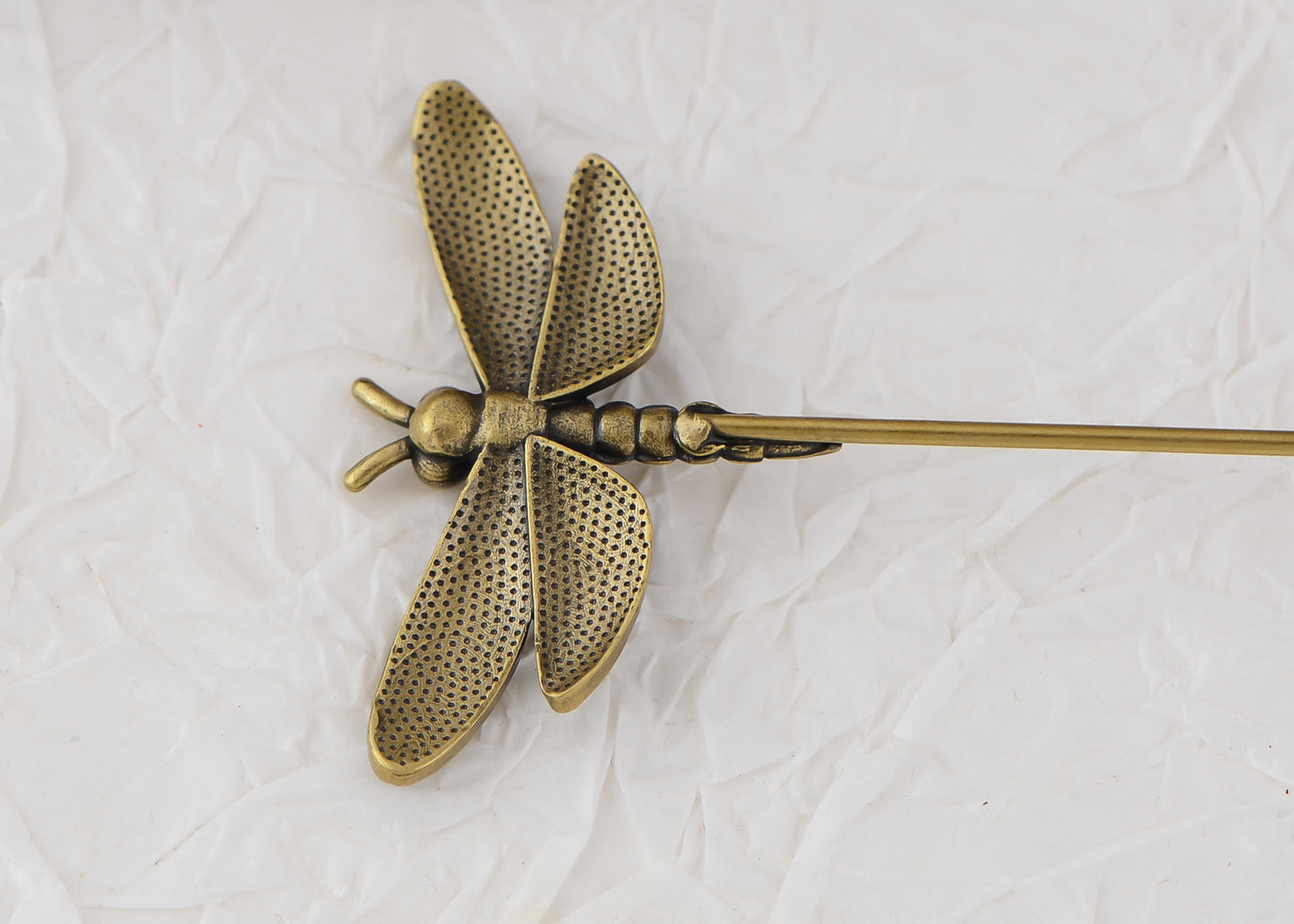 Alilang Vintage Gold Tone Star Bat Butterfly Shaped Hat Pin Textured Embossed Design