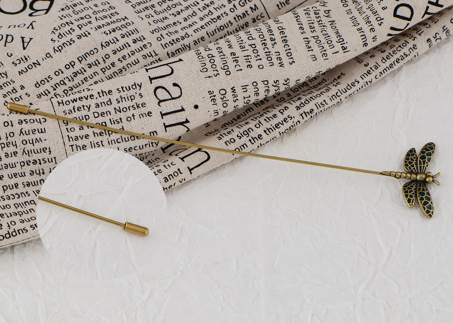 Alilang Vintage Gold Tone Star Bat Butterfly Shaped Hat Pin Textured Embossed Design