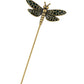 Alilang Vintage Gold Tone Star Bat Butterfly Shaped Hat Pin Textured Embossed Design