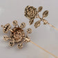 Alilang 2Pcs Classic Hat Pins for Women and Lapel Brooch Set Vintage Style Decorative Stick Pins for Hats Suits Scarves Fitted Hats to Keep Hat in Place