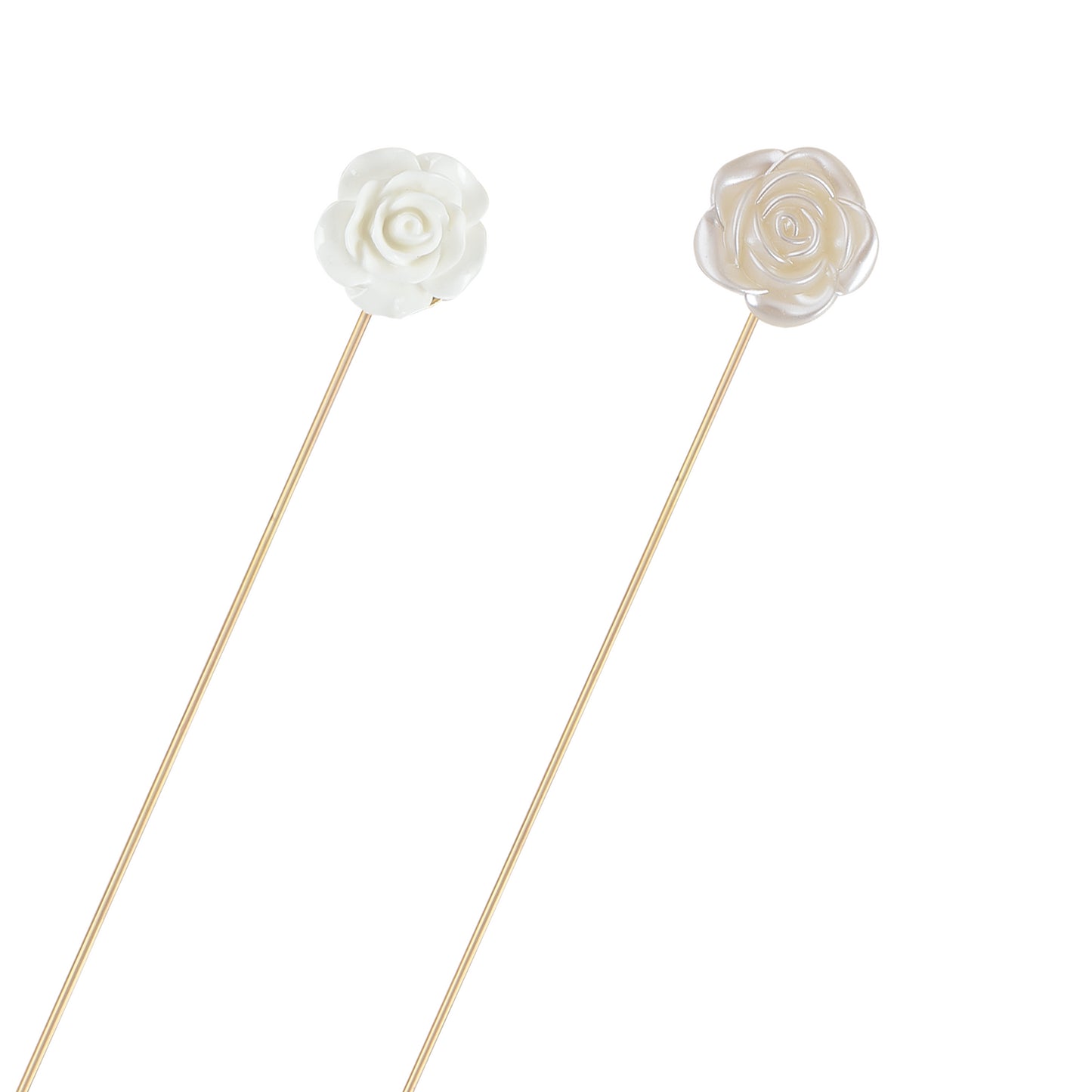 Alilang 2Pcs Classic Hat Pins for Women and Lapel Brooch Set Vintage Style Decorative Stick Pins for Hats Suits Scarves Fitted Hats to Keep Hat in Place