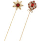 Alilang Vintage Style Hat Pins For Women Long Handle with Flexible Bendable Design Jewelry Accessories