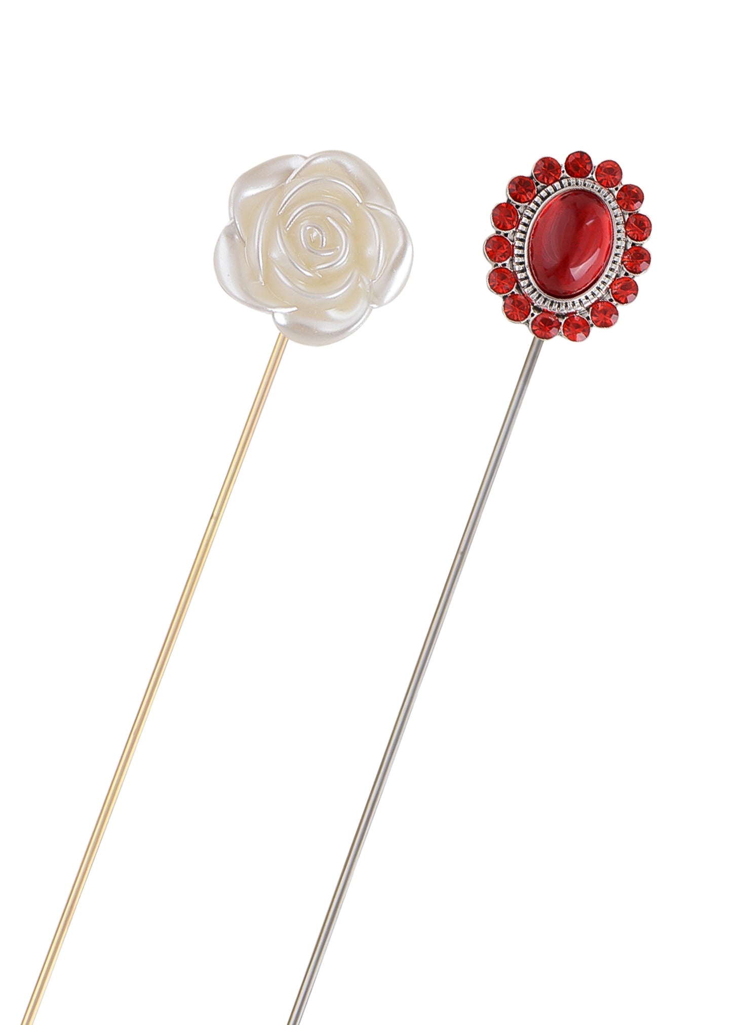 Alilang Vintage Style Hat Pins For Women Long Handle with Flexible Bendable Design Jewelry Accessories