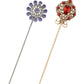 Alilang Vintage Style Hat Pins For Women Long Handle with Flexible Bendable Design Jewelry Accessories
