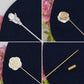 Alilang 3Pcs Classic Hat Pins Safety Long Handle Lapel Pin Suit Tie Hat Scarf Jewelry Accessories