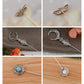 Alilang Vintage Style Hat Pin Set Mixed Charms Including Crescent Moon Star Gemstone Floral Accents