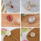Alilang Vintage Style Hat Pin Set Mixed Charms Including Crescent Moon Star Gemstone Floral Accents
