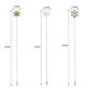 Alilang Floral Hat Pin for Women Gold Tone Stick Pins Featuring Rose Crystal Jewelry for Hat Accessories Lapel Brooch Pins