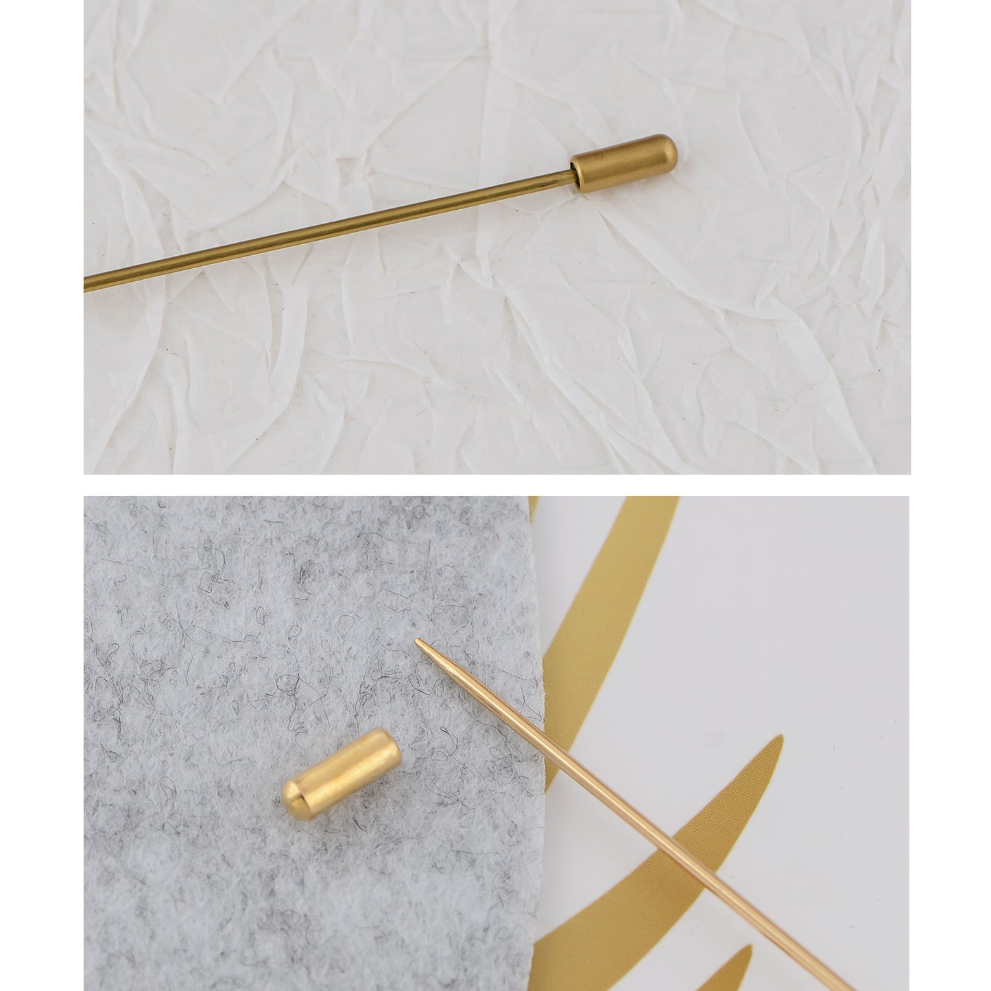 Alilang Floral Hat Pin for Women Gold Tone Stick Pins Featuring Rose Crystal Jewelry for Hat Accessories Lapel Brooch Pins