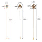 Alilang Floral Hat Pin for Women Gold Tone Stick Pins Featuring Rose Crystal Jewelry for Hat Accessories Lapel Brooch Pins