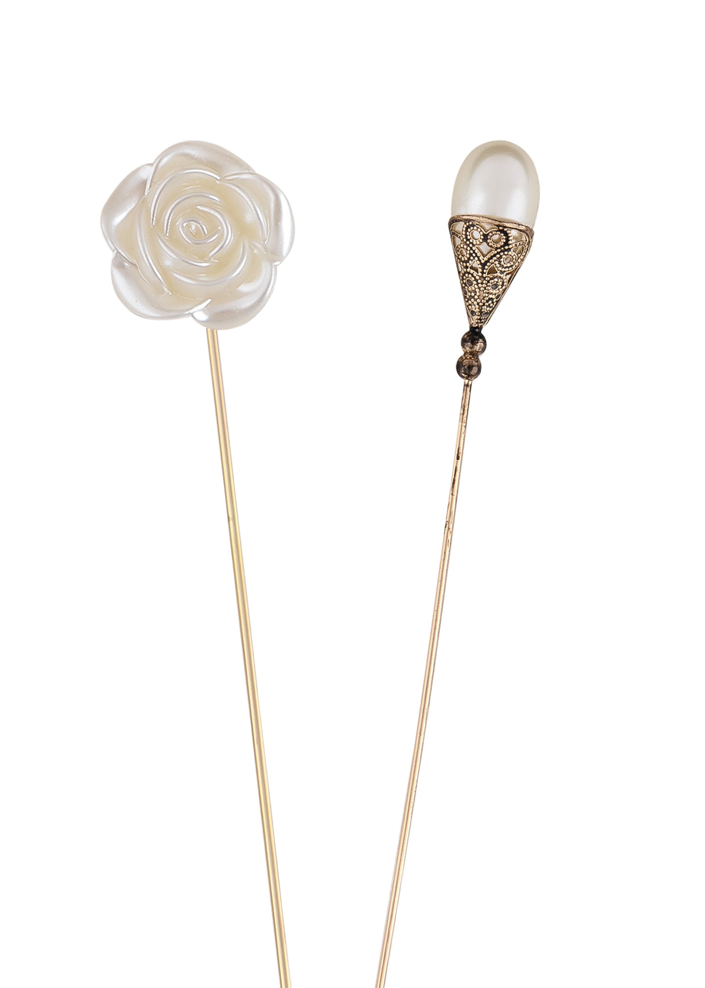 Alilang Gold Tone Hat Pin Set Equipped with Sparkling Crystal Diamond Gewelry Accessories