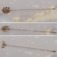 Alilang Vintage 3Pcs Long Stick Hat Pin Crystal Flower and Butterfly for Classic Hat and Lapel Brooch Pins Accessorizin