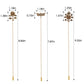 Alilang Vintage 3Pcs Long Stick Hat Pin Crystal Flower and Butterfly for Classic Hat and Lapel Brooch Pins Accessorizin