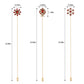 Alilang Vintage 3Pcs Long Stick Hat Pin Crystal Flower and Butterfly for Classic Hat and Lapel Brooch Pins Accessorizin