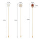 Alilang Vintage 3Pcs Long Stick Hat Pin Crystal Flower and Butterfly for Classic Hat and Lapel Brooch Pins Accessorizin