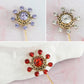Alilang Vintage 3Pcs Long Stick Hat Pin Crystal Flower and Butterfly for Classic Hat and Lapel Brooch Pins Accessorizin