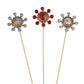 Alilang Vintage 3Pcs Long Stick Hat Pin Crystal Flower and Butterfly for Classic Hat and Lapel Brooch Pins Accessorizin