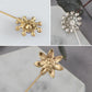 Alilang Vintage 3Pcs Long Stick Hat Pin Crystal Flower and Butterfly for Classic Hat and Lapel Brooch Pins Accessorizin