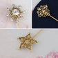 Alilang Vintage 3Pcs Long Stick Hat Pin Crystal Flower and Butterfly for Classic Hat and Lapel Brooch Pins Accessorizin