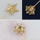 Alilang Vintage 3Pcs Long Stick Hat Pin Crystal Flower and Butterfly for Classic Hat and Lapel Brooch Pins Accessorizin
