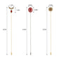 Alilang Vintage 3Pcs Long Stick Hat Pin Crystal Flower and Butterfly for Classic Hat and Lapel Brooch Pins Accessorizin