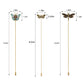 Alilang Vintage 3Pcs Long Stick Hat Pin Set with Butterfly Flower and Insect Designs for Lapel Brooch Hat Outdoor Accessory