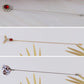 Alilang Vintage 3Pcs Long Stick Hat Pin Set with Butterfly Flower and Insect Designs for Lapel Brooch Hat Outdoor Accessory