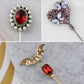 Alilang Vintage 3Pcs Long Stick Hat Pin Set with Butterfly Flower and Insect Designs for Lapel Brooch Hat Outdoor Accessory