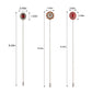 Alilang 3Pcs Vintage Long Handle Hat Pins Jewelry Different Shapes Funny Pins are Suitable for Hats Scarves Clothing