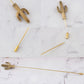 Alilang 3Pcs Vintage Long Handle Hat Pins Jewelry Different Shapes Funny Pins are Suitable for Hats Scarves Clothing