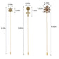 Alilang 3Pcs Vintage Long Handle Hat Pins Jewelry Different Shapes Funny Pins are Suitable for Hats Scarves Clothing