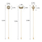 Alilang 3Pcs Vintage Long Handle Hat Pins Jewelry Different Shapes Funny Pins are Suitable for Hats Scarves Clothing