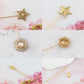Alilang 5Pcs Vintage Butterfly Hat Pins for Women Antique Gold Long Pins with Crystal
