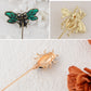 Alilang Assorted Decorative Hat Pin Brooch Set of 3 Includes Animal Floral Vintage Designs for Stylish Accessory Use