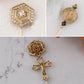 Alilang Assorted Decorative Hat Pin Brooch Set of 3 Includes Animal Floral Vintage Designs for Stylish Accessory Use
