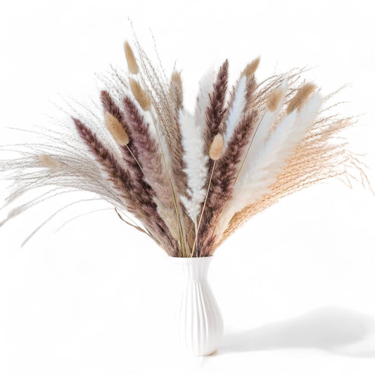 Alilang Decorative Dried Grass and Pampas Bouquet for Home Decoration and Centerpieces