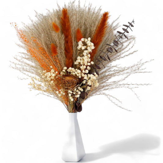 Alilang Dried Floral Arrangement with Pampas Grass and Textured Accents