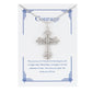 Alilang Silvery Tone Celtic Cross Pendant Necklace with Religious Gift Message Card & Envelope Christian Jewelry Gifts