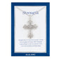 Alilang Silvery Tone Celtic Cross Pendant Necklace with Religious Gift Message Card & Envelope Christian Jewelry Gifts