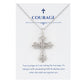 Alilang Silvery Tone Celtic Cross Pendant Necklace with Religious Gift Message Card & Envelope Christian Jewelry Gifts