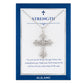 Alilang Silvery Tone Celtic Cross Pendant Necklace with Religious Gift Message Card & Envelope Christian Jewelry Gifts