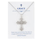 Alilang Silvery Tone Celtic Cross Pendant Necklace with Religious Gift Message Card & Envelope Christian Jewelry Gifts