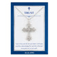 Alilang Silvery Tone Celtic Cross Pendant Necklace with Religious Gift Message Card & Envelope Christian Jewelry Gifts