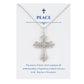 Alilang Silvery Tone Celtic Cross Pendant Necklace with Religious Gift Message Card & Envelope Christian Jewelry Gifts