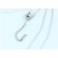 Colored Snowlake Winter Chain Necklace Pendant