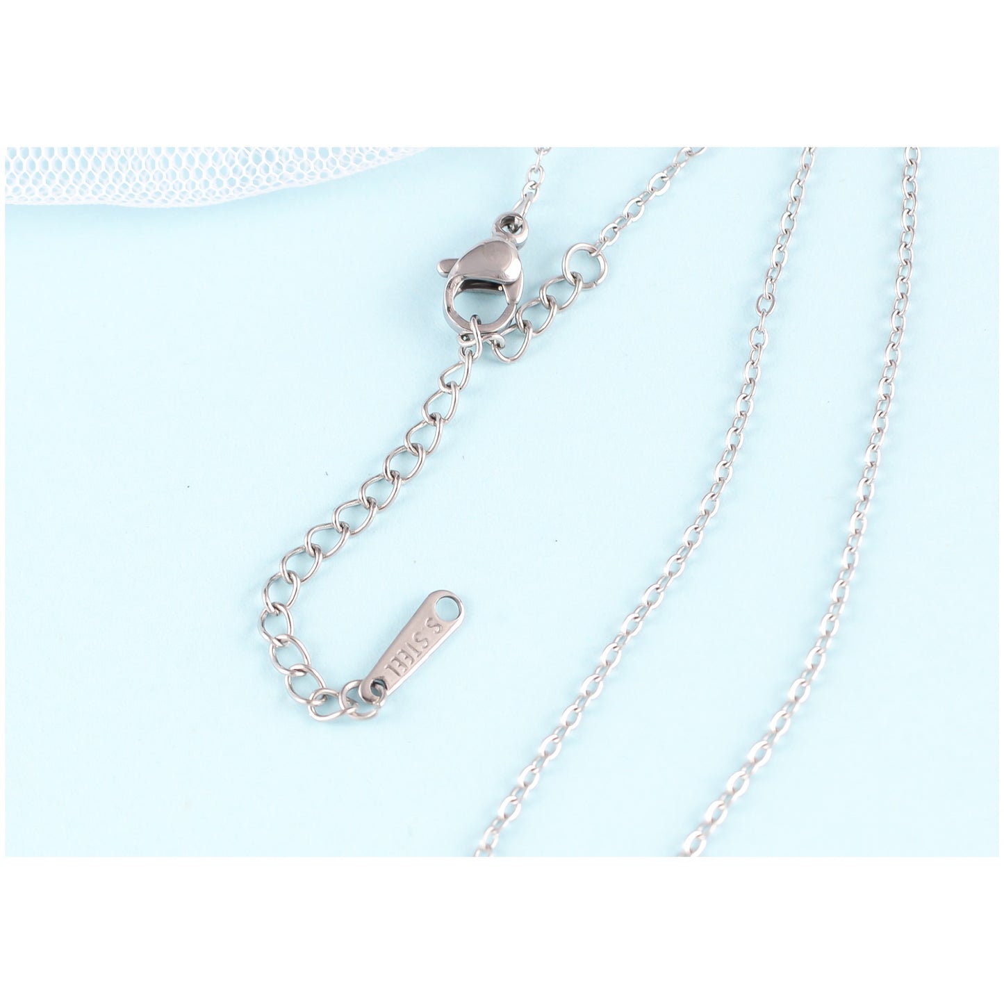 Colored Snowlake Winter Chain Necklace Pendant