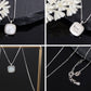 Alilang 925 Silver Vintage Square Pendant With White Fritillaria Shell Chain Necklace For Women Girl Jewelry Gift Wedding