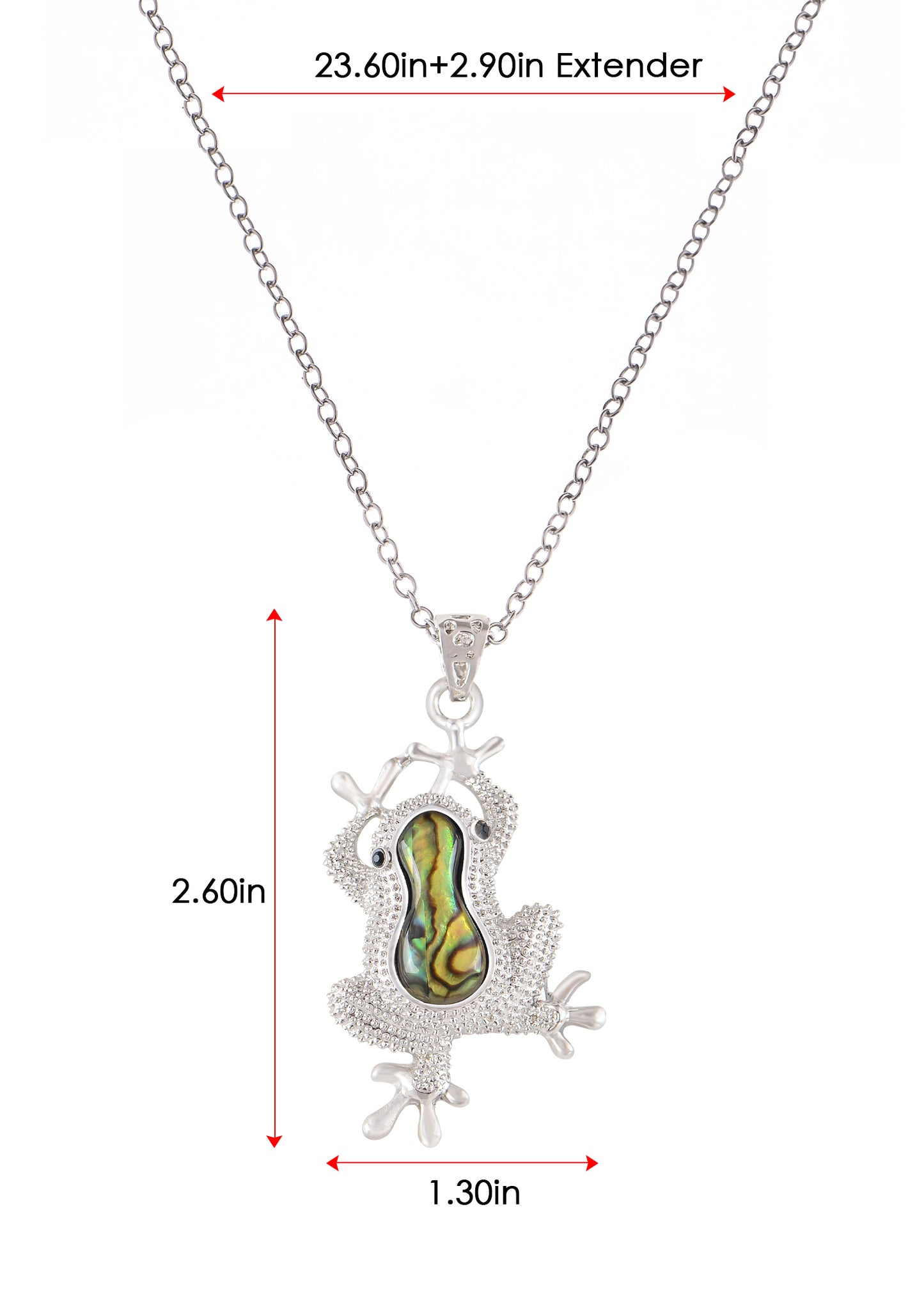 Multicoloured Frog Center God Gaze Essence Lifeforce Pendant Only