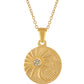 Alilang Gold Toned Stainless Steel Star Moon Sun and Heart Pendant Necklace